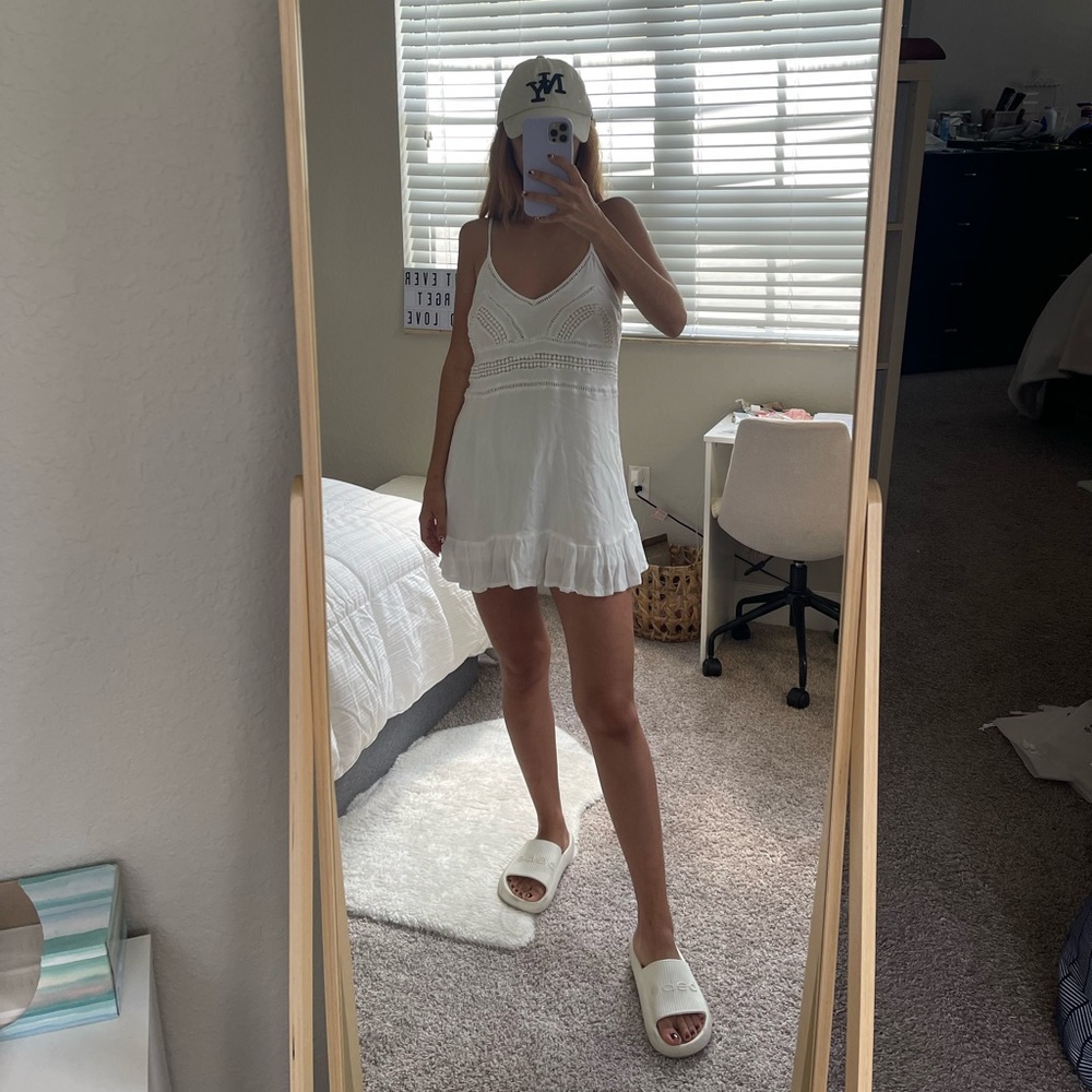 Mini white dress